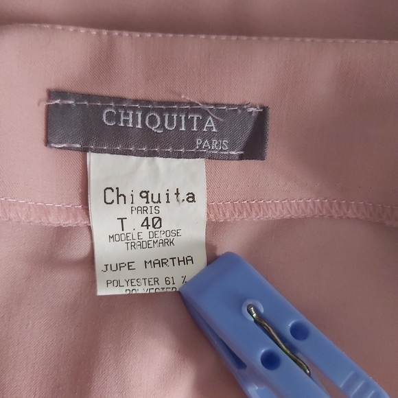 CHIQUITA Paris blush pink hight waisted skirt - Picture 8 of 8